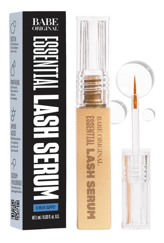 Babe Original Lash Serum - Fuller & Longer Looking Eyelashes, Lash Enhancing Serum, for Natural Lashes and Lash Extensions, 1mL, Starter Supply
