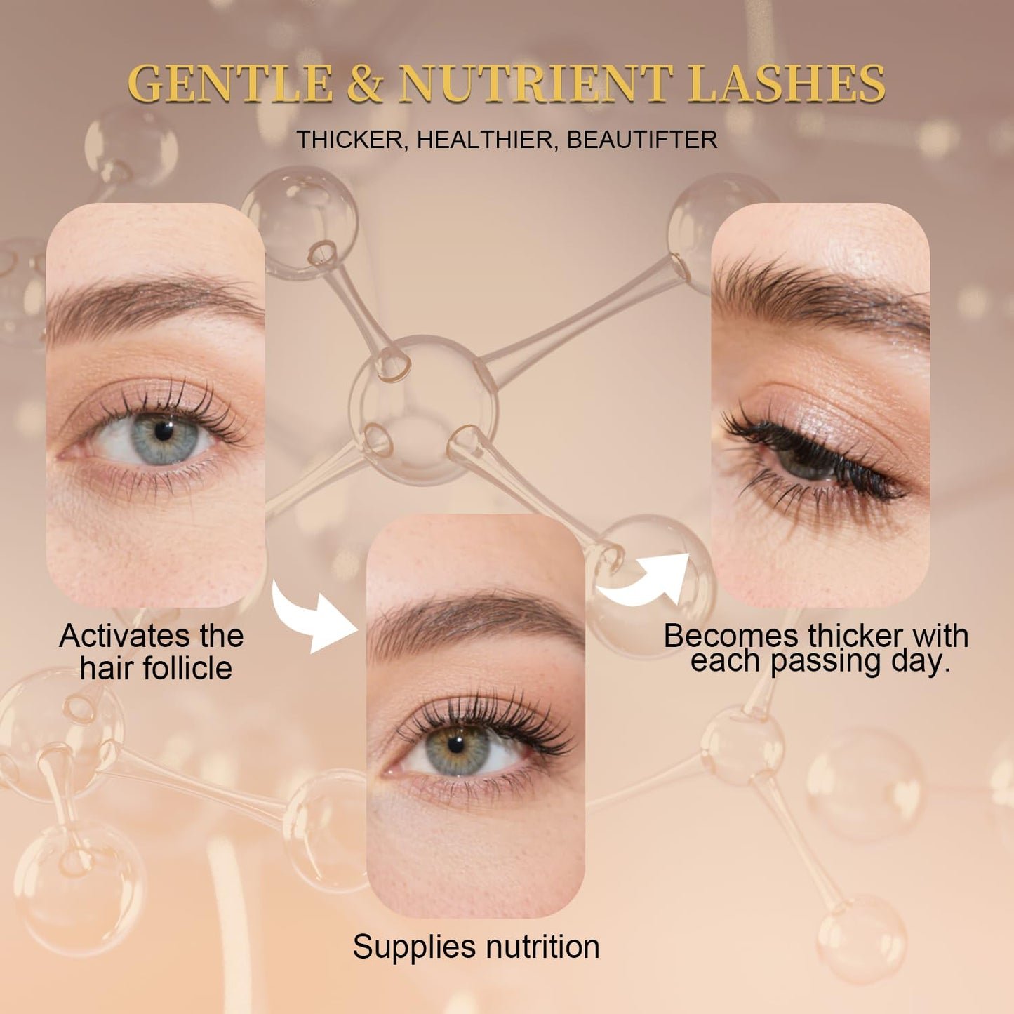 Premium Eyelash Growth Serum for Longer Fuller Thicker Lashes Sensitive Eyes Formula 5ml