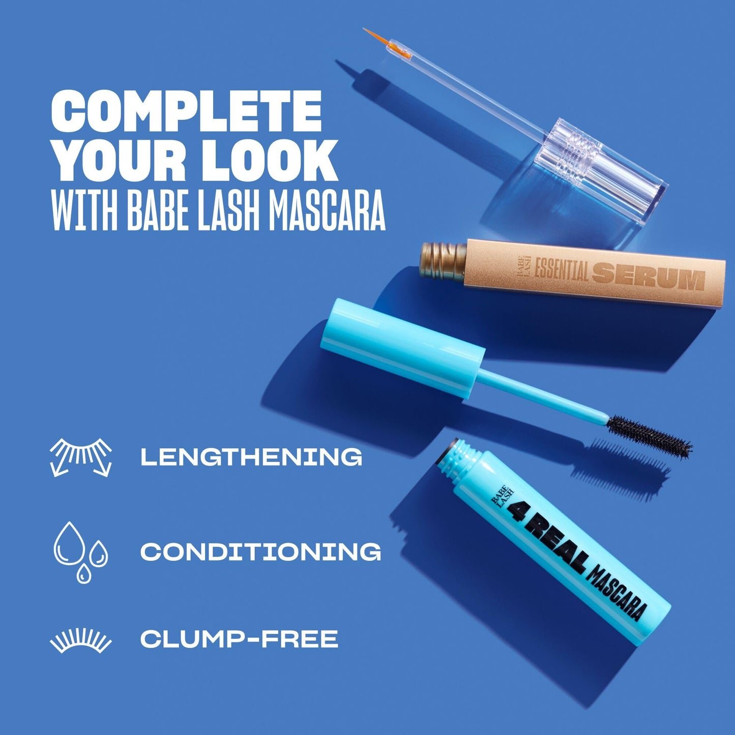 Babe Original Lash Serum - Fuller & Longer Looking Eyelashes, Lash Enhancing Serum, for Natural Lashes and Lash Extensions, 1mL, Starter Supply