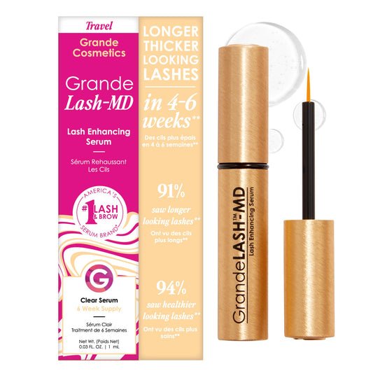 GrandeLASH-MD Lash Enhancing Serum with Peptides & Vitamins for Longer Fuller Lashes 1ml