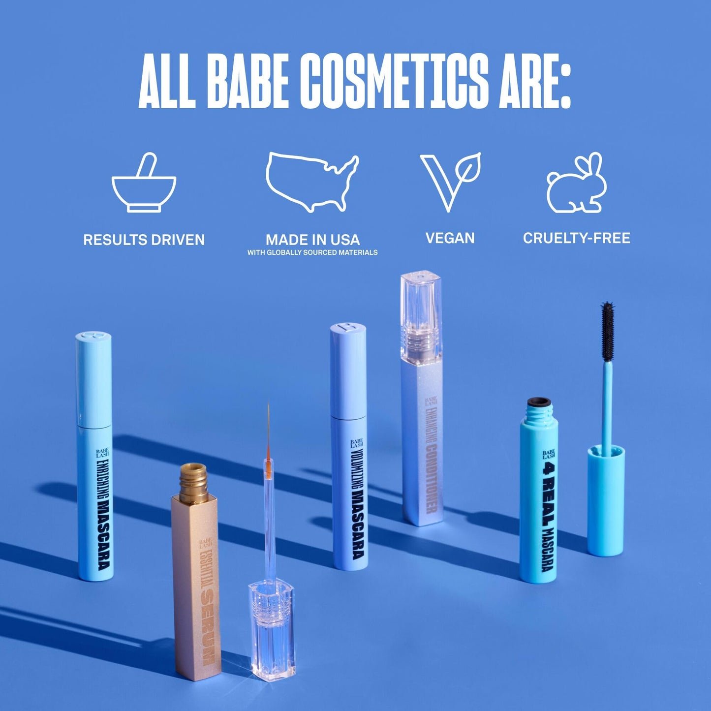 Babe Original Lash Serum - Fuller & Longer Looking Eyelashes, Lash Enhancing Serum, for Natural Lashes and Lash Extensions, 1mL, Starter Supply