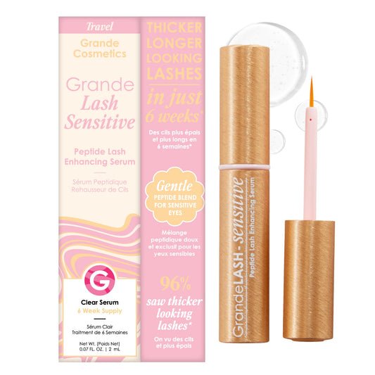 GrandeLASH-Sensitive Peptide Lash Serum for Fuller Longer Natural Eyelashes Sensitive Eyes 2ml