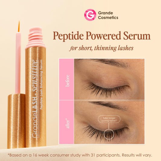 GrandeLASH-Sensitive Peptide Lash Serum for Fuller Longer Natural Eyelashes Sensitive Eyes 2ml