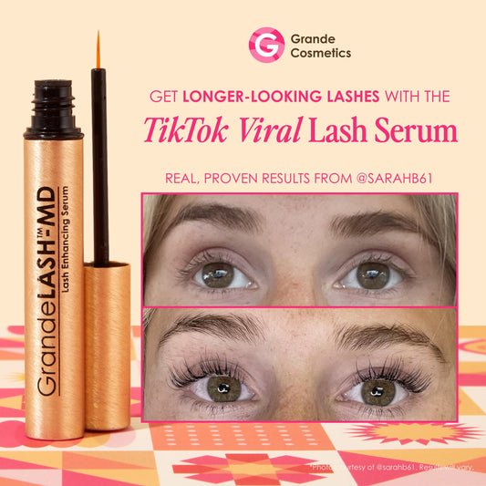 GrandeLASH-MD Lash Enhancing Serum with Peptides & Vitamins for Longer Fuller Lashes 1ml