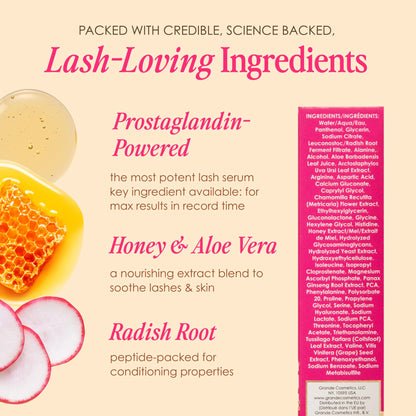 GrandeLASH-MD Lash Enhancing Serum with Peptides & Vitamins for Longer Fuller Lashes 1ml